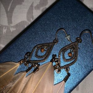 Feathered earrings